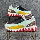 menred yellow green blackUnique Spiked Sole Slip On Sneakers Grey sneakers