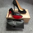 peep toe heels Black Red Black Patent Peep Toe High Heel Pumps with Red Soles peep toe heels