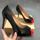 peep toe heels Black Red Peep Toe High Heel Pumps Black Red peep toe heels