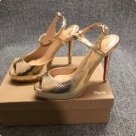 sandals Gold Women's Gold Peep Toe High Heel Sandals with Ankle Strap sandals Size 12Cm