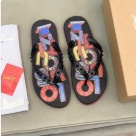 sandals black multicolor Unisex Black Multicolor Graphic Flip Flops Sandals sandals