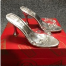 sandals silver Rhinestone Embellished Silver High Heel Sandals sandals