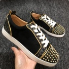 sneakers Black Gold White Studded Black Gold Casual Sneakers sneakers