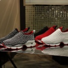 sneakers Black Red Casual Studded Slip On Sneakers with Red Sole sneakers