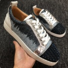 sneakers Black Silver White Studded Spike Casual Sneakers Black Silver White sneakers