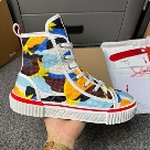 Christian Louboutin canvas shoes Multicolor Christian Louboutin Multicolor High top Canvas Sneakers canvas shoes Size 35-47