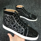 sneakers Black Silver High Top Studded Casual Sneakers sneakers