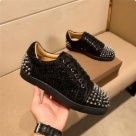 sneakers Black Silver Men's Black Sneaker with Silver Spikes sneakers