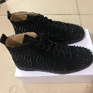 sneakers Black Black High Top Studded Sneakers sneakers