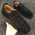 sneakers Black Black Studded Toe Casual Sneakers sneakers