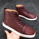 sneakers Brown White Brown High Top Casual Sneakers with White Sole sneakers
