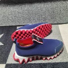 sneakers Navy Red Casual Unisex Sneakers with Red Sole sneakers Size 35-41
