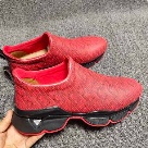 sneakers Red Black Casual Slip On Red Black Grip Sole Sneakers sneakers Size 35-41