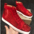sneakers Red Red Studded Rhinestone High top Sneakers sneakers