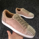 sneakers beige white Studded Beige Low top Casual Sneakers sneakers