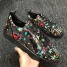 sneakers black multicolor Studded Star Pattern Casual Sneakers sneakers