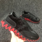 sneakers black red Red Sole Black Sport Sneakers with Zigzag Outsole sneakers
