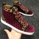 sneakers burgundy leopard High Top Burgundy and Leopard Print Casual Sneakers sneakers