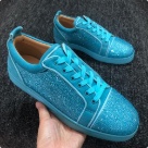 sneakers light blue Blue Rhinestone Low Top Sneakers sneakers Size 35