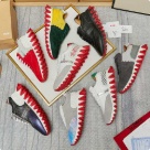 sneakers multi color Fashion Casual Sport Sneakers with Red Zigzag Sole sneakers