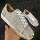 sneakers silver Silver Glitter Studded Spiked Sneakers sneakers Size 35-47