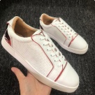 Christian Louboutin dress shoes White Red Christian Louboutin White Red Leather Sneakers dress shoes