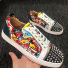 Christian Louboutin dress shoes multicolor Christian Louboutin Multicolor Spike Toe Sneakers dress shoes