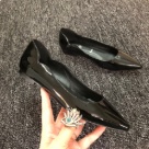 Christian Louboutin flats Black Christian Louboutin Black Patent Leather Pointed Toe Flats Women flats