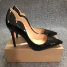 Christian Louboutin heels Black Red Christian Louboutin Black Patent Leather Red Sole High Heels heels Size 10-12