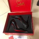 Christian Louboutin heels Black Red Christian Louboutin Women's Black Patent Leather Red Sole High Heel Pumps heels Size 12Cm