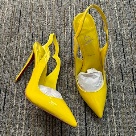 Christian Louboutin heels Yellow Christian Louboutin Yellow Patent Leather Slingback Pumps heels Size 35-42