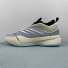 Adidas Dame 9 Light Grey Black Cream Blue Basketball Shoes