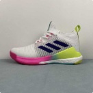 Adidas CrazyFlight White Pink Yellow Blue Basketball Shoes