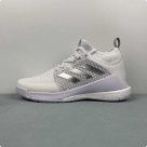 Adidas CrazyFlight White Silver Basketball Shoes