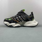 Adidas XLG Runner Deluxe Black Green White Running Shoes