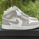 Air Jordan 1 Mid “Linen” 554724-082-36 45 yupoo