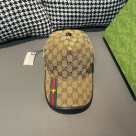 Gucci GG bee stripe baseball cap Beige Green Red hat Yupoo AAAA+
