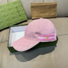 Gucci GG jacquard bee cap Pink hat Yupoo AAAA+