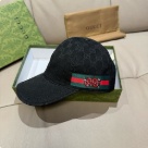 Gucci baseball cap with snake embroidery Black hat Yupoo AAAA+