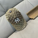 Gucci baseball cap Beige Brown hat 005 Yupoo AAAA+