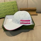 Gucci baseball cap White Pink hat 001 Yupoo AAAA+