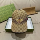 Gucci bee embroidered GG canvas baseball cap Beige hat Yupoo AAAA+
