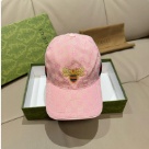 Gucci bee embroidered GG logo cap Pink hat Yupoo AAAA+