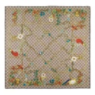 Gucci floral print silk scarf Beige multi Yupoo AAAA+