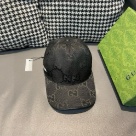 Gucci logo print baseball cap Black hat Yupoo AAAA+