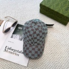 Gucci logo print baseball cap Blue Brown hat Yupoo AAAA+