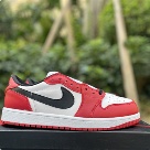 Jordan Air Jordan 1 RETRO LOW OG “Black Muslin Varsity Red” HQ6998-600-40-48.5-002 yupoo