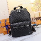 Louis Vuitton backpack Black Grey Louis Vuitton Damier Graphite Canvas Backpack M40436 backpack