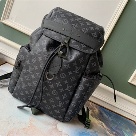 Louis Vuitton backpack Black Grey Louis Vuitton Monogram Backpack M43694 Black Grey backpack