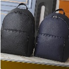 Louis Vuitton backpack Black Navy Blue Louis Vuitton M15259 Leather Backpack Black and Navy Blue backpack